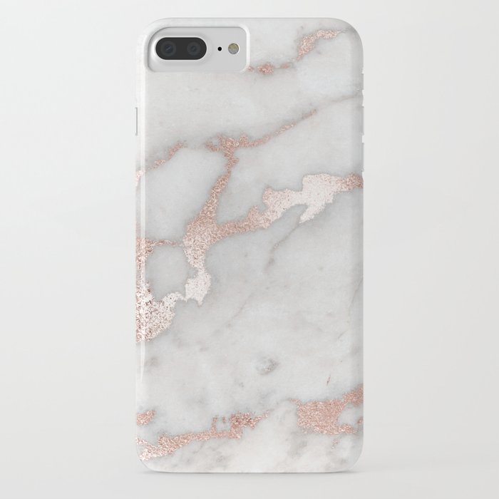 rose gold marble iphone case