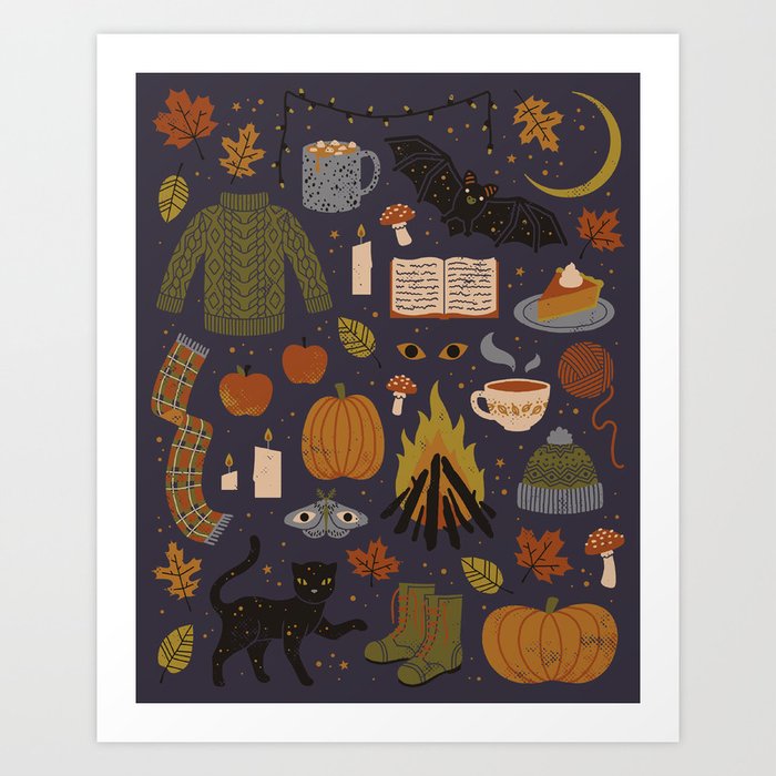 Autumn Nights Art Print
