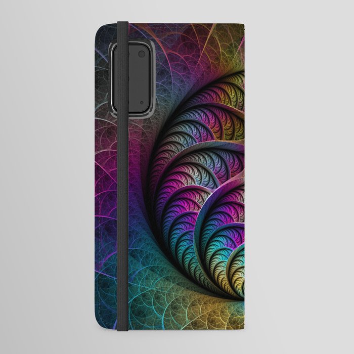 Lively Structures Colorful Abstract Fractal Art Android Wallet Case