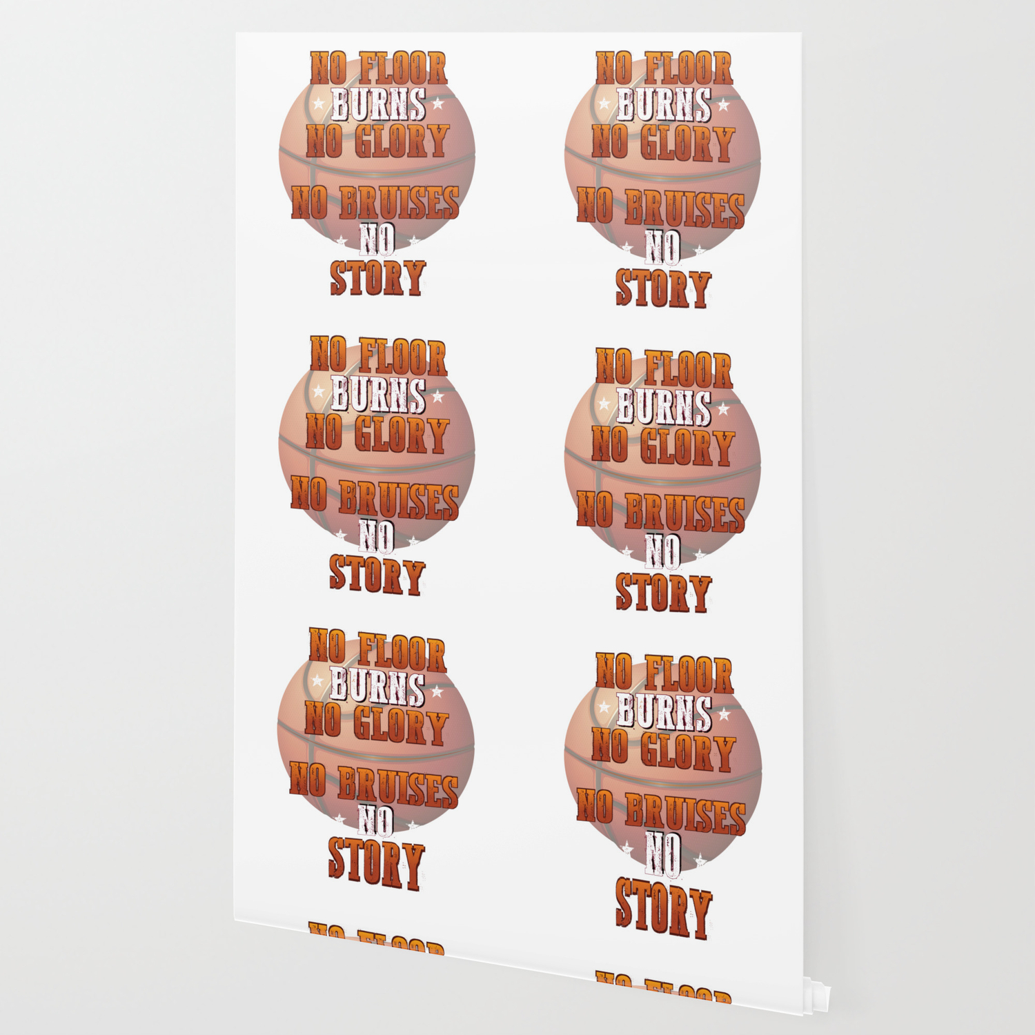 Motivational Basketball Design No Floor Burns No Glory Wallpaper