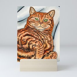 Ginger Cat Mini Art Print