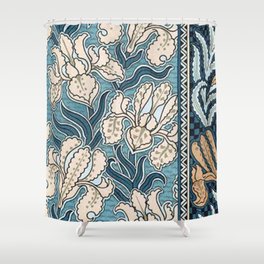 Pattern Lily Antique Shower Curtain