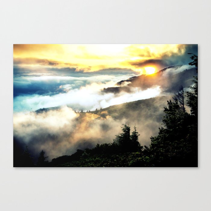 Sunrise mountains Canvas Print