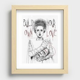 Build your own love Recessed Framed Print