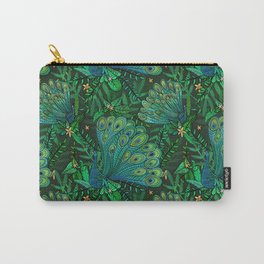 Peacocks in Emerald Forest Carry-All Pouch