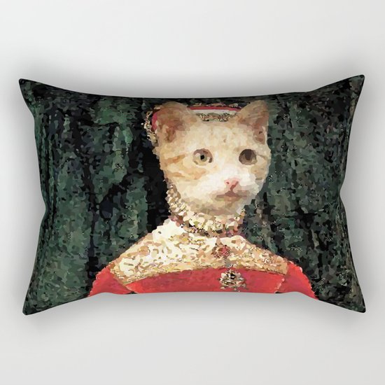 Royalty cat Rectangular Pillow