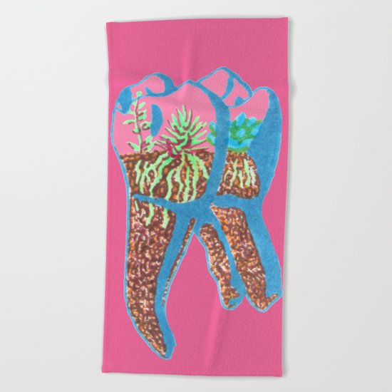 Tooth Terrarium Beach Towel