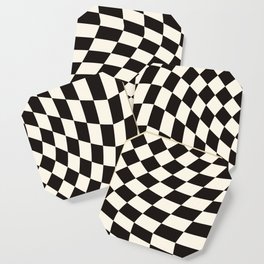Black&White Checker Coaster