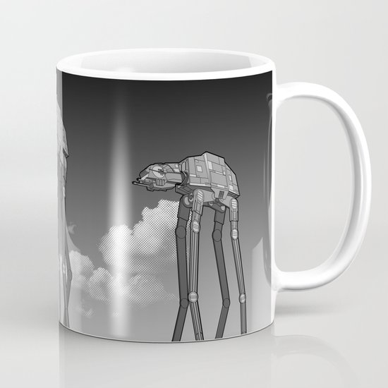 Dali's Mechanical Elephants - Black Sky Mug