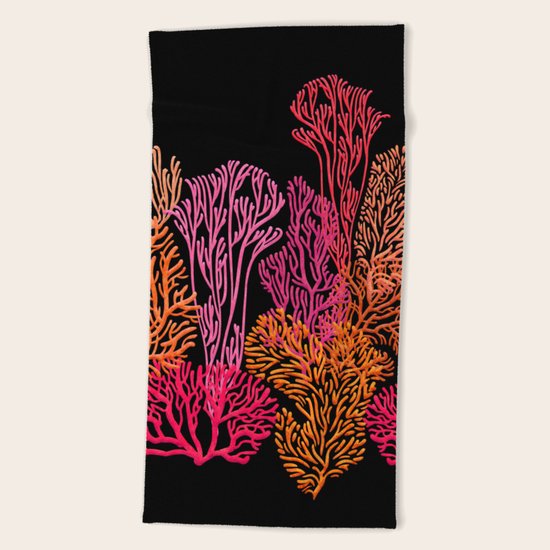 Coral Garden Beach Towel