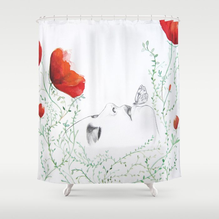 Poppies Shower Curtain