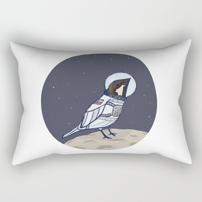 Space Sparrow Rectangular Pillow