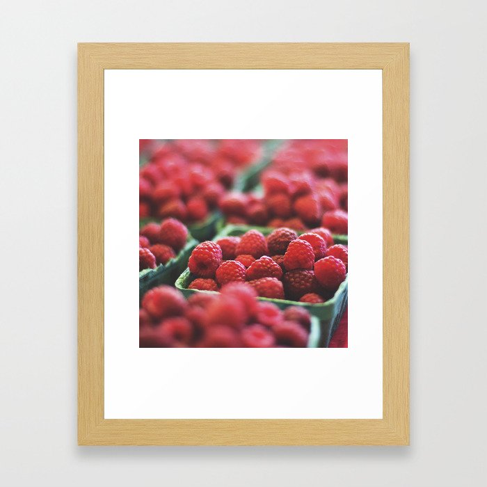 Raspberries Framed Art Print
