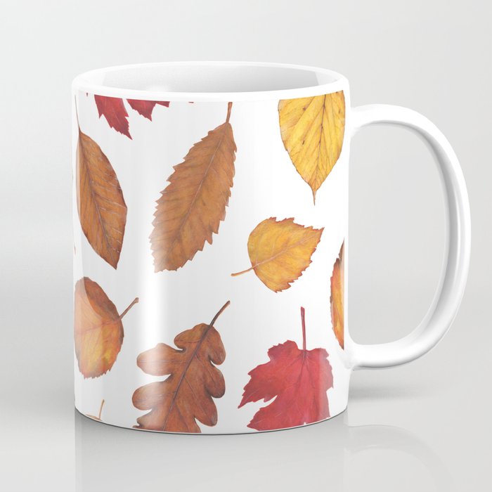 Autumn Leaves Glass Mug – Summer Moon Coffee