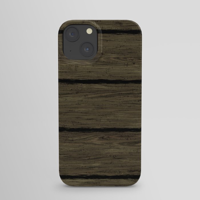 Brown textured wooden surface iPhone Case