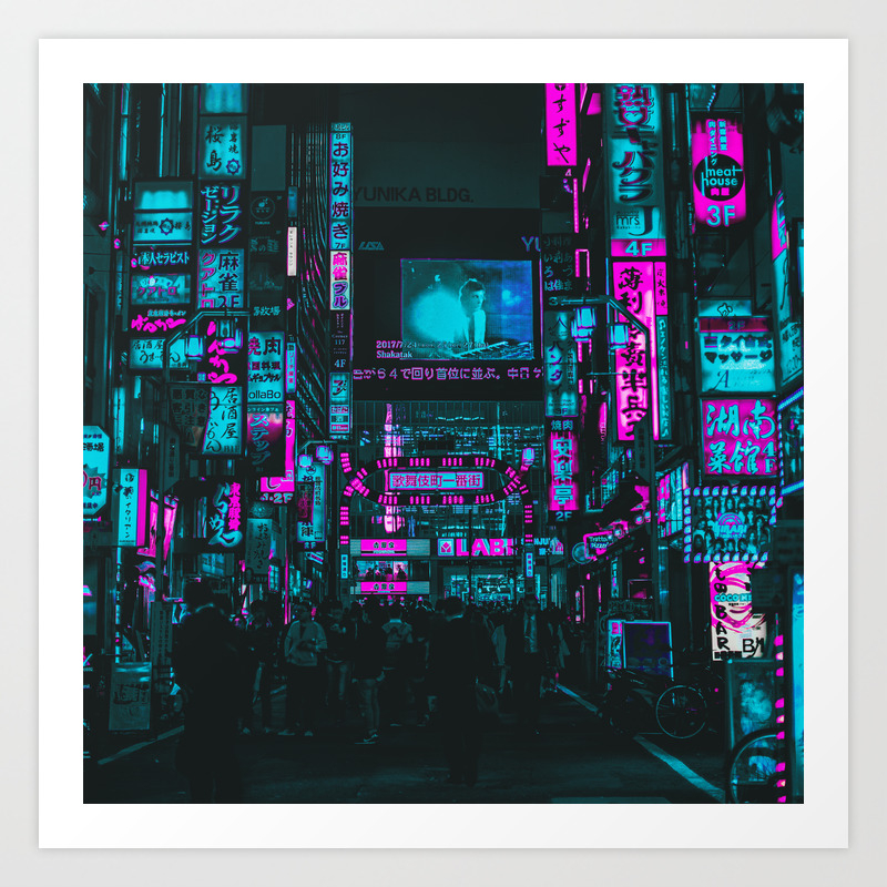 Cyberpunk City Art Print By Rhnpredator Society6