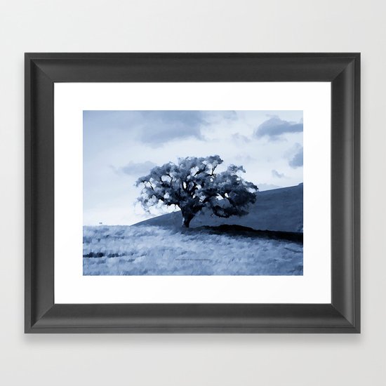 Vallecitos Road Oak Tree 005 Framed Art Print