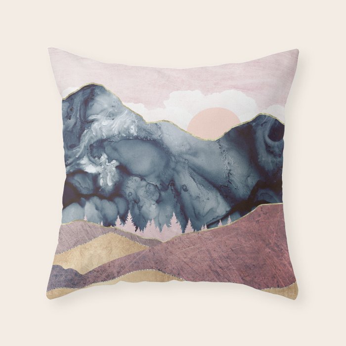 mauve throw pillows