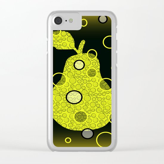 Ornate Pear Clear iPhone Case