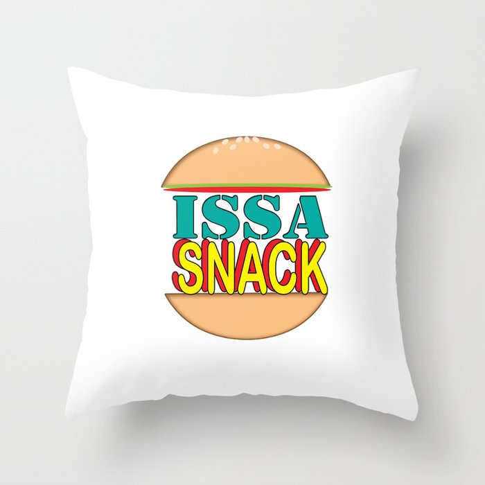 Issa Snack Throw Pillow