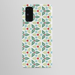 Christmas Pattern Retro Floral Decorative Holly Android Case