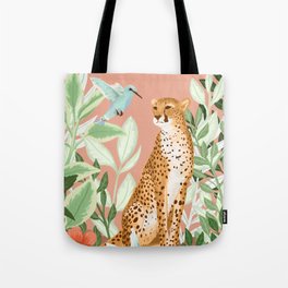Tropical Cheetah Tote Bag
