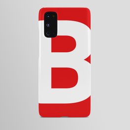 Letter B (White & Red) Android Case