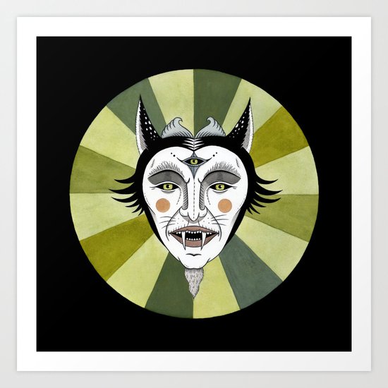 Cat Color Wheel No. 2 Art Print