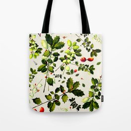 Holly Branch Clippings Tote Bag