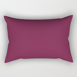 True Wine Red Rectangular Pillow