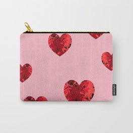 Hearty hearts pink heart Carry-All Pouch