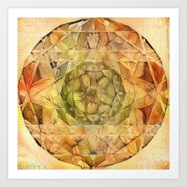 Milkweed Mandala | Deep Dream Edition 1 Art Print