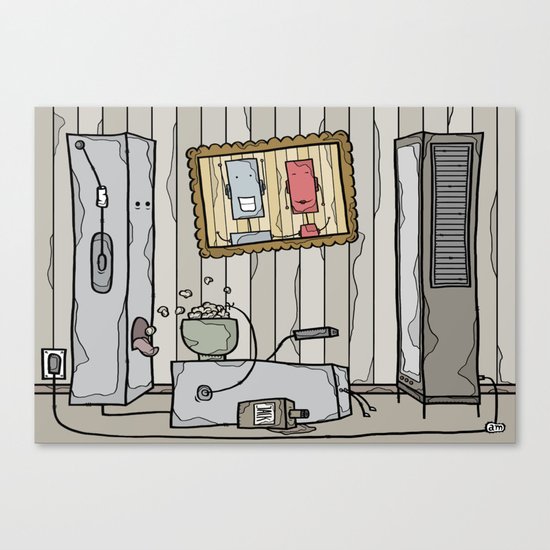 robot schmobot in color Canvas Print
