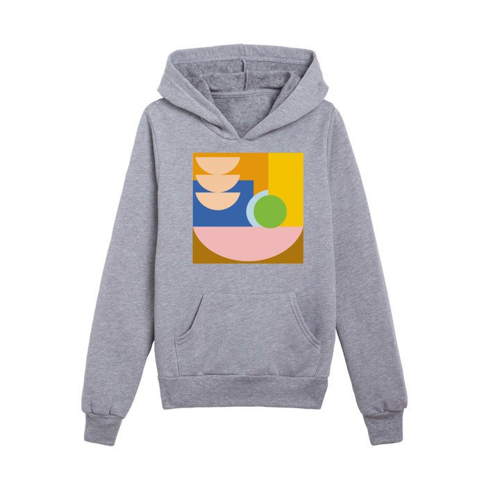Shape and Color Study 57 Kids Pullover Hoodie