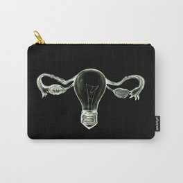 It feels just like this Carry-All Pouch | Obgyn, Ovaries, Women, Black and White, Love, Illustration, Nurse, Vintage, Light, Woman 
