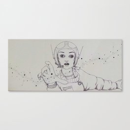 Astronaut Girl Canvas Print