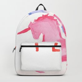 I Love The Unicon Backpack | Watercolour, Animal, Minimal, Valourine, Watercolor, Nature, Illustration, Love, Abstract, Design 