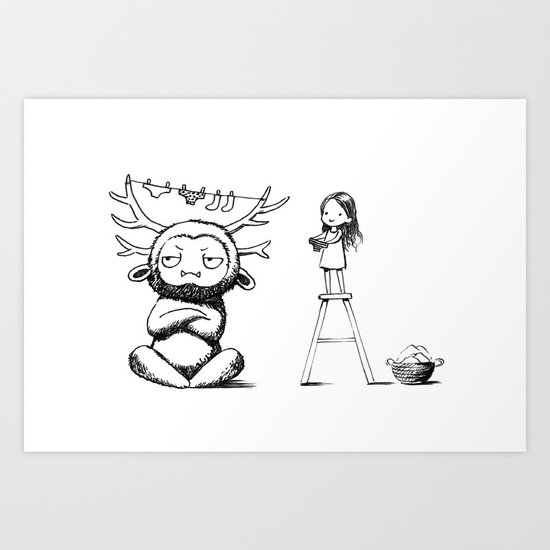 Laundry Art Print