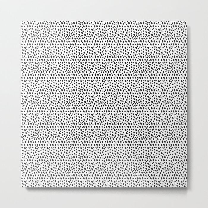 Black dots pattern Metal Print