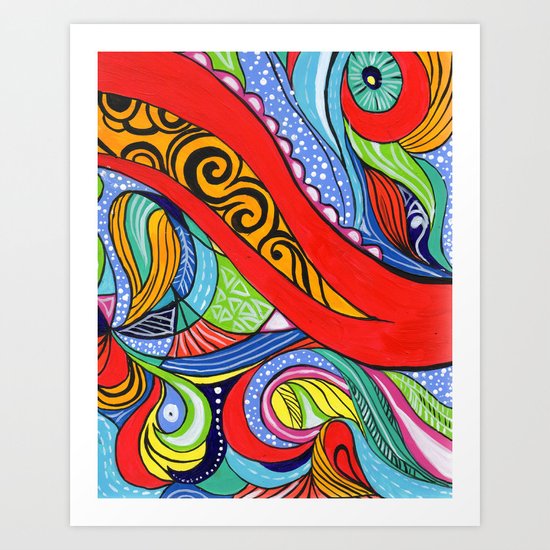 Tentacles 2 Art Print