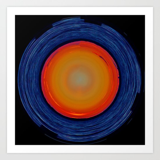 Circular Sunset Art Print