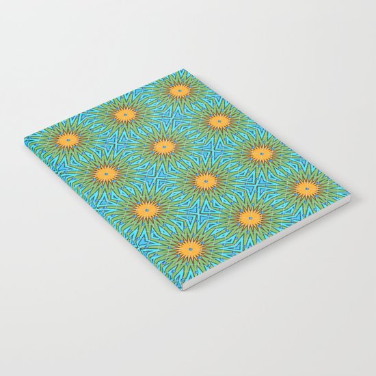 Yellow Salsify Flower Pattern Notebook