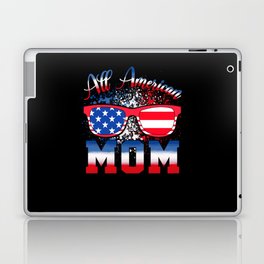 All american Mom US flag 4th of July Laptop Skin