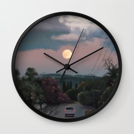 Lonely Road Wall Clock