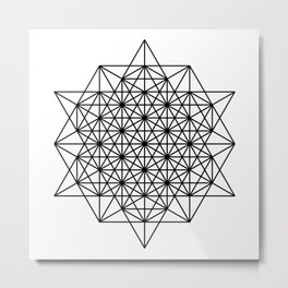 Star tetrahedron, sacred geometry, void theory Metal Print | Geometricart, Monochrome, Modern, Black And White, Abstract, Void, Mono, Graphicdesign, Sacredgeometry, Startetrahedron 