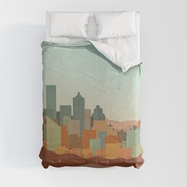 Seattle Skyline Comforter