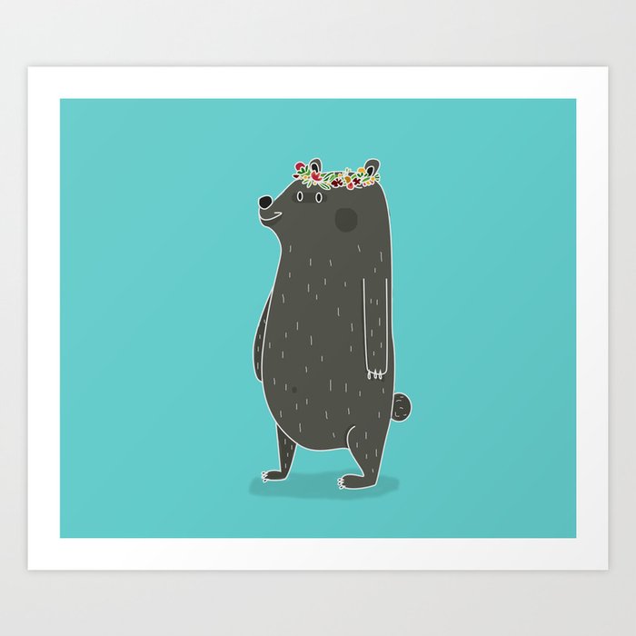 L'ours couronné Art Print