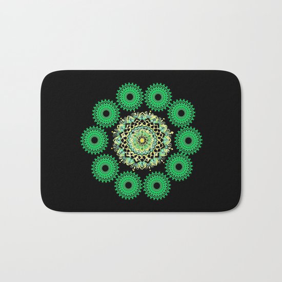 Anahata Flower in the Night Bath Mat