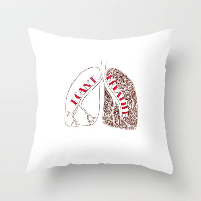Rise Up Collection: I Can't Breathe Throw Pillow
