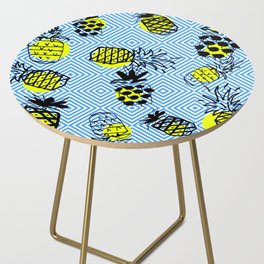 colorful pineapple party pattern Side Table